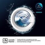 Lavadora integrable - Hisense WF3M841BWIES, 8 kg, 1400 rpm, 15 programas, Secado Allergy Care, Clase A, Sin Panelar - Imagen 8