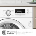 Lavadora secadora integrable - Hisense WD3M841BWIES , 8 kg /6 kg, 19 programas, Lavado Secado 1h, Inverter, Sin Panelar - Imagen 10
