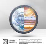 Lavadora secadora integrable - Hisense WD3M841BWIES , 8 kg /6 kg, 19 programas, Lavado Secado 1h, Inverter, Sin Panelar - Imagen 6