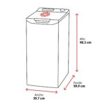 Lavadora carga superior - AEG LTA6G7331E, 7 kg, 1300 rpm, 11 programas, Motor Inverter, ProSense, Blanco - Imagen 2