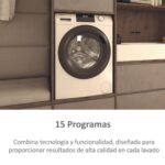 Lavadora carga frontal - Haier I-Pro Series 1 HW80-BP14929A-S, 8 kg, 1400 rpm, Motor Inverter, Antibacterias, Blanco - Imagen 8