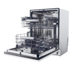 Lavavajillas integrable - Haier XI 4C4S0SB, 10 Programas, 14 Servicios, Ancho 59.7 cm, Cuba Maxi Tub, Apertura Automática, Sin panelar - Imagen 4