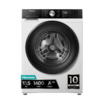 Lavadora carga frontal - Hisense WF3S1043BW3, 10 kg, 1400 rpm, 19 programas, A-20%, WiFi, Blanco