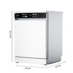 Lavavajillas - Cecotec Bolero Aguazero 6210 D, 15 cubiertos, 14 programas, 60 cm, Tercera bandeja, Pantalla FullColor XXL, Dual Zone Wash, White - Imagen 5