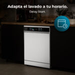 Lavavajillas - Cecotec Bolero Aguazero 6210 D, 15 cubiertos, 14 programas, 60 cm, Tercera bandeja, Pantalla FullColor XXL, Dual Zone Wash, White - Imagen 8