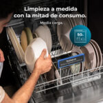 Lavavajillas - Cecotec Bolero Aguazero 6210 D, 15 cubiertos, 14 programas, 60 cm, Tercera bandeja, Pantalla FullColor XXL, Dual Zone Wash, White - Imagen 9