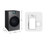Lavadora secadora - Samsung WD18DB8995BZT2, 18 kg + 11 kg, 1000 rpm, 22 programas, AI Laundry Combo™, Clase A, Antracita - Imagen 5