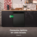 Lavavajillas libre instalación 60 cm - CECOTEC Bolero Aguazero 6800 Dark A, 14 servicios, 8 programas, 60 cm, Multicolor - Imagen 3