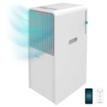 Aire acondicionado portátil - Cecotec ForceClima 7550 Style Connected, Wifi, Panel táctil, Mando, 7000 BTU/h, 2 Velocidades, 20 m², 65 dB (A), Blanco - Imagen 4