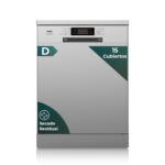 Lavavajillas libre instalación 60 cm - SVAN SVJ606XD, 15 servicios, 8 programas, 598 mm, Acero inoxidable