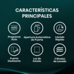 Lavavajillas integrable - Hisense HV673A65, 16 servicios, 7 programas, 59.8 cm, Tercera Bandejea, Wi Fi, Sin Panelar - Imagen 3