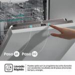 Lavavajillas integrable - Hisense HV16D5, 16 servicios, 6 programas, 59.8 cm, Cestas flexibles, Tres programas, Sin Panelar - Imagen 7