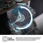 Lavavajillas integrable - Hisense HV16D5, 16 servicios, 6 programas, 59.8 cm, Cestas flexibles, Tres programas, Sin Panelar - Imagen 9