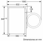 Lavadora carga frontal - Balay 3TS273BA, 7 kg, 1.200 rpm, 8 programas, AquaControl, Tambor VarioSoft, Blanco - Imagen 6
