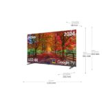 TV LED 50" - Haier K85 Series H50K85EUX, Smart TV (Google TV), HDR 4K, Direct LED, Dolby Audio, Sin marcos, Negro - Imagen 10