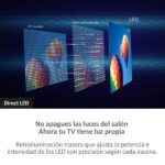 TV LED 50" - Haier K85 Series H50K85EUX, Smart TV (Google TV), HDR 4K, Direct LED, Dolby Audio, Sin marcos, Negro - Imagen 6