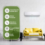 Aire acondicionado Split 1x1 - ASPES AAAS2400W, Blanco - Imagen 4