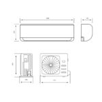 Aire acondicionado Split 1x1 - ASPES AAAS900W, Blanco - Imagen 6