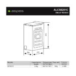 Lavadora de carga superior - ASPES ALCS6201C, 6 kg, 16 programas, Blanco - Imagen 7
