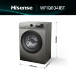 Lavadora carga frontal - Hisense WF1Q8041BT, 8 kg, 1400 Rpm, Función Vapor, Eficiencia A-20%, Gris - Imagen 3