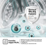 Lavadora carga frontal - Hisense WF1Q8041BT, 8 kg, 1400 Rpm, Función Vapor, Eficiencia A-20%, Gris - Imagen 6