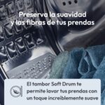 Lavadora carga frontal - Candy BR 412BL8-S, ProWash 500, 12 kg, 1400 rpm, 16 Programas, Motor Inverter, Wi-Fi, Blanco - Imagen 10