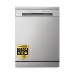 Lavavajillas - LG DF142FV, 14 servicios, 5 programas, 60 cm, QuadWash™, Inverter Direct Drive™, Inox antihuellas