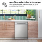 Lavavajillas - LG DF142FV, 14 servicios, 5 programas, 60 cm, QuadWash™, Inverter Direct Drive™, Inox antihuellas - Imagen 10