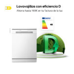 Lavavajillas - LG DF142FW, 14 servicios, 5 programas, 60 cm, QuadWash™, EasyRack™, Blanco - Imagen 5