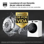 Lavadora carga frontal - LG F4X7009TWS, 9 kg, 1400 rpm, 23 programas, TurboWash 360º, ThinQ™, Clase A-40%, Blanco - Imagen 4