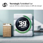 Lavadora carga frontal - LG F4X7009TWS, 9 kg, 1400 rpm, 23 programas, TurboWash 360º, ThinQ™, Clase A-40%, Blanco - Imagen 7