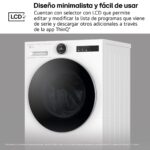 Lavadora carga frontal - LG F4X7009TWS, 9 kg, 1400 rpm, 23 programas, TurboWash 360º, ThinQ™, Clase A-40%, Blanco - Imagen 9
