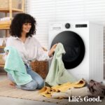 Lavadora carga frontal - LG F4X7011TWS, 11 kg, 1400 rpm, 23 programas, TurboWash 360º, Clase A-40%, Blanco - Imagen 9