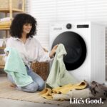 Lavadora carga frontal - LG F4X7013TWS, 13 kg, 1400 rpm, 23 programas, TurboWash 360º, Clase A-40%, Blanco - Imagen 9