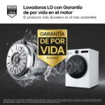 Lavadora carga frontal - LG F4X7511TWS, 11 kg, 1400 rpm, 23 programas, Autodosificación, Clase A-30%, Blanco - Imagen 4
