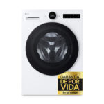 Lavadora carga frontal - LG F4X7513TWS, 13 kg, 1400 rpm, 23 programas, AI Wash™, TurboWash™, Blanco marfil