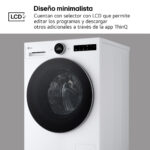 Lavadora carga frontal - LG F4X7513TWS, 13 kg, 1400 rpm, 23 programas, AI Wash™, TurboWash™, Blanco marfil - Imagen 6