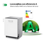 Lavavajillas integrable - LG DB476TXS, 14 servicios, 10 programas, 60 cm, TrueSteam™, Tercera bandeja, Sin panelar - Imagen 4