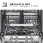 Lavavajillas integrable - LG DB476TXS, 14 servicios, 10 programas, 60 cm, TrueSteam™, Tercera bandeja, Sin panelar - Imagen 7