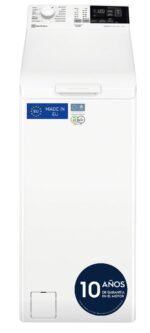 Lavadora carga superior - ELECTROLUX EN6T4722NF, 7 kg, 1200 rpm, 14 programas, SensiCare, Blanco