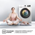 Lavadora carga frontal - Hisense WF1Q8041BW, 8 kg, 1400 Rpm, Función Vapor, Eficiencia A-20%, Blanco - Imagen 10