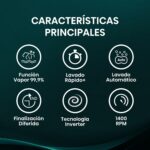 Lavadora carga frontal - Hisense WF1Q8041BW, 8 kg, 1400 Rpm, Función Vapor, Eficiencia A-20%, Blanco - Imagen 4