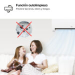 Aire acondicionado Split 1 x 1 - LG PLUSWF09X, 2150 fg/h, Gold Fin™, Tecnología Replace, Wi-Fi, Blanco - Imagen 9