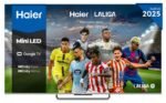 TV Mini-LED 55" - Haier M90 Series H55M90EUX, Smart TV (Google TV), 4K 144Hz, 1300 nits, Dolby Vision, Dolby Atmos, 4x HDMI 2.1, Negro