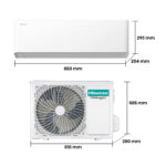 Aire acondicionado Split 1 x 1 - Hisense Uni Pure White HB25, 2500 fg/h, Wi-Fi, Filtro Hi Nano, IA Smart, Blanco - Imagen 2