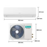 Aire acondicionado Split 1 x 1 - Hisense KC50 Smart Clima, 5000 fg/h, Wi Fi, Autolimpieza, Blanco - Imagen 2