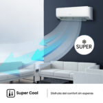 Aire acondicionado Split 1 x 1 - Hisense KC50 Smart Clima, 5000 fg/h, Wi Fi, Autolimpieza, Blanco - Imagen 8