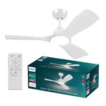 Ventilador de techo - Philips Olas 28 W + 24 W, LED, 3 Velocidades, Blanco - Imagen 6