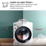 Lavadora secadora - LG LGW4X1085NWH, 8 kg + 5 kg, Blanco - Imagen 8
