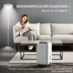 Deshumidificador - Rowenta Extreme Dry Compact DH5260, 16 l/día, Depósito 3 l, Superficie 40 m², Silencioso, Blanco - Imagen 3